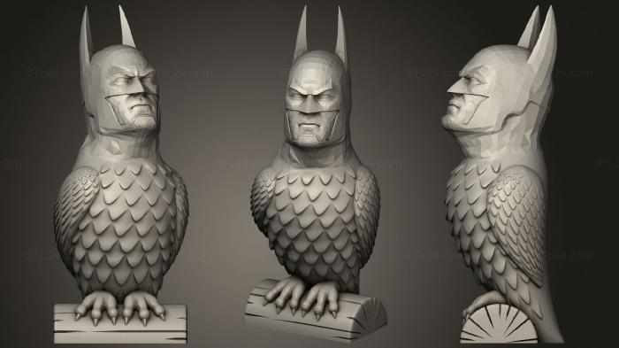 Figurines simple (Bat owl, STKPR_1582) 3D models for cnc
